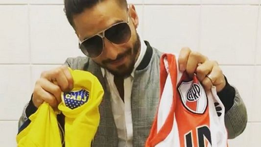 ¿Boca o River? Mirá lo que hizo Maluma con las camisetas