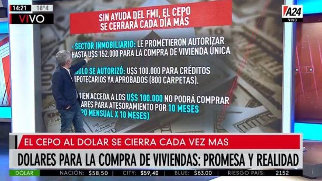 Habrá nuevas medidas para facilitar la compra de dólares para inmuebles
