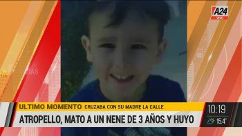 Este es Ciro, el nene atropellado por un conductor que se dio a la fuga. (Captura de Tv) Este es Ciro, el nene atropellado por un conductor que se dio a la fuga. (Captura de Tv)