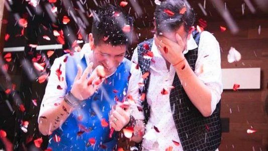 Matías Bertolotti se casó con su novio por civil: Momentos inolvidables