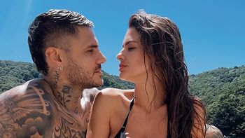mauro icardi y la china suarez, a puro amor en las playas turcas: las imagenes