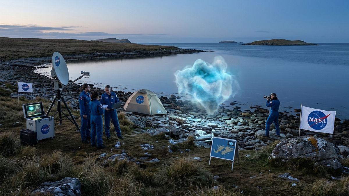 Quedaron BOQUIABIERTOS: extraño fenómeno apareció junto a las Islas Malvinas y solo pudo verse desde el espacio
