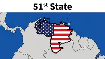 Donald Trump publicó un mapa con Venezuela pintada con la bandera de EE.UU.