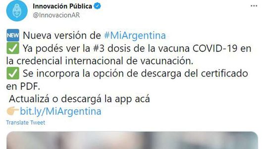 Mi Argentina App: qué hacer si no aparece el certificado de vacunación Covid-19