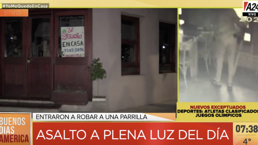 Robaron 8 restaurantes a plena luz del día, en el centro de Quilmes