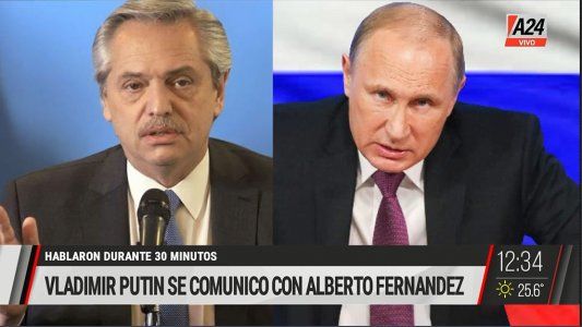 Putin llamó a Alberto Fernández para conocer su estado de salud y prometió más vacunas