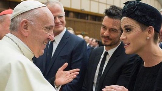Katy Perry y Orlando Bloom se reconciliaron ante el Papa Francisco