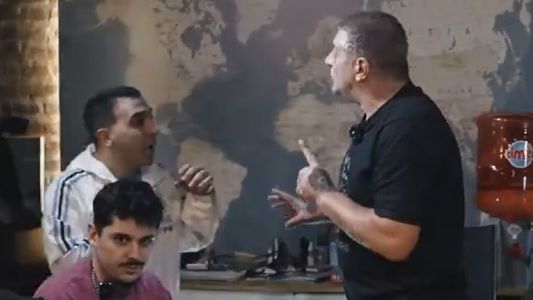 El video sin censura de la tremenda pelea a las piñas del Turco García con un invitado de su programa