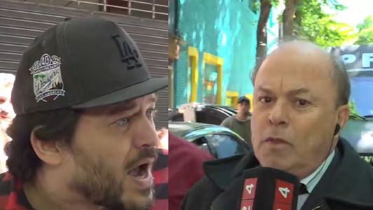 Sacame esta mierd*: un votante increpó al móvil de A24 en la escuela donde votó Milei