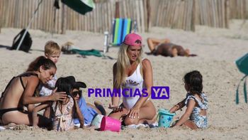 Cami y sus hijos con amigos en las playas esteñas, descansan del ruido y los escándalos que protagonizaron los últimos meses.&nbsp;&nbsp;