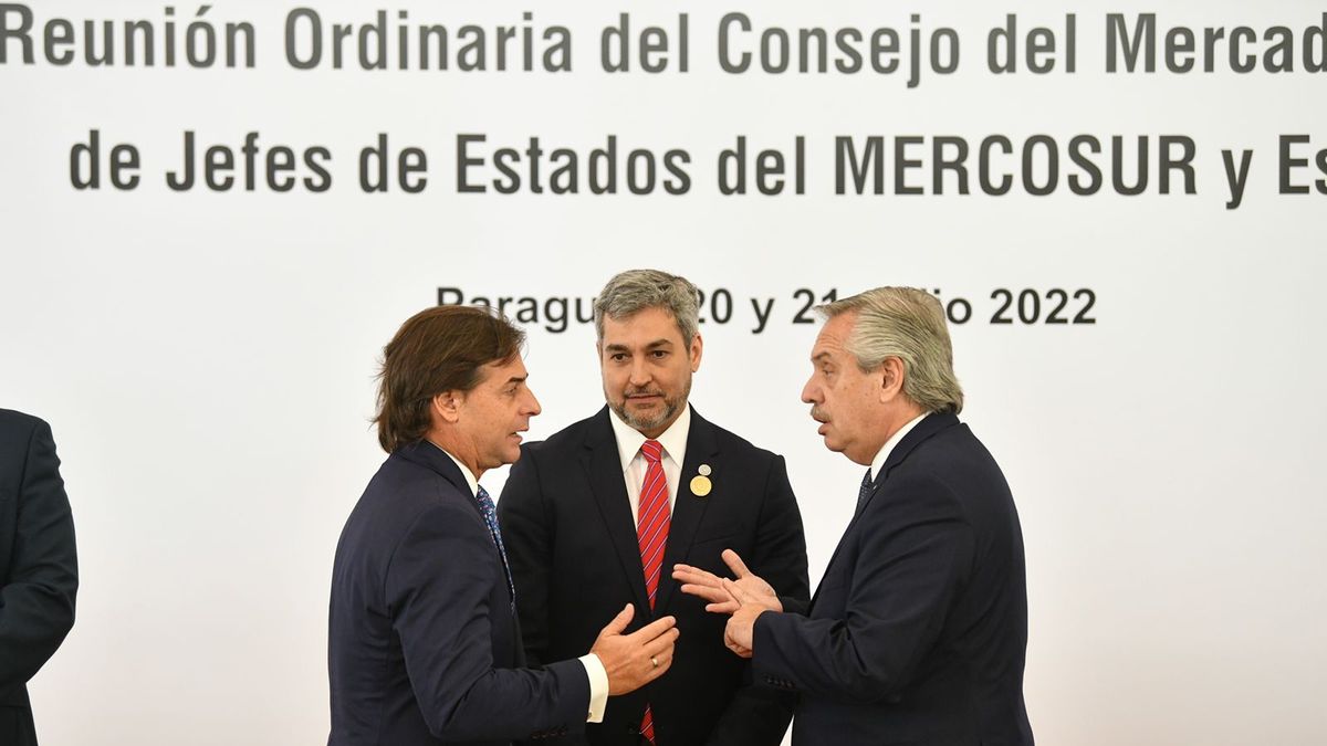 Foto de Familia de los presidentes y representantes del Mercosur. ¿Porqué Uruguay no firmó el documento conjunto? Foto: Presidencia.