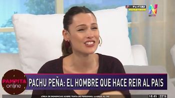 Pampita tuvo un ataque de tos al aire mientras hablaba con Pachu Peña