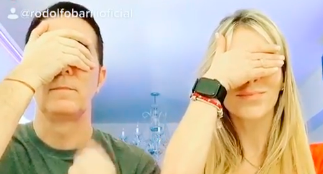 El romántico TikTok de Rodolfo Barili y su novia Lara Piro