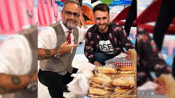 Maxi, el vendedor de sándwiches de Once, visitó a Jorge Rial y vendió todos los de salame y queso