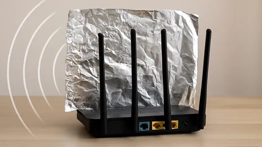 Papel aluminio detrás del módem: cuándo puede mejorar el WiFi y qué cuidados tener