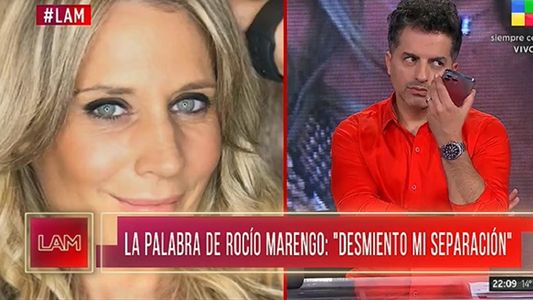 Rocío Marengo enfrentó el rumor de separación de Eduardo Fort