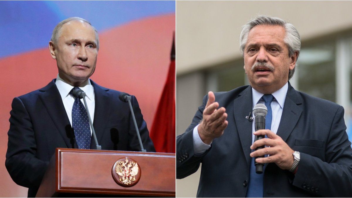Vladimir Putin y Alberto Fernández se reúnen este jueves a la mañana. (Foto: archivo)
