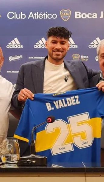 Boca presentó a Bruno Valdez: Vine por el deseo de jugar en un club tan grande