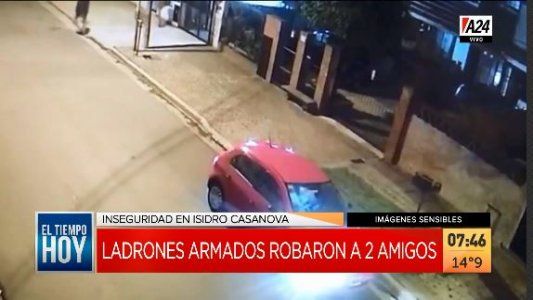 Isidro Casanova: violento robo de un auto en 60 segundos