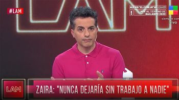 zaira nara apunto contra lam y angel de brito le respondio sin filtro: no te hagas la tonta