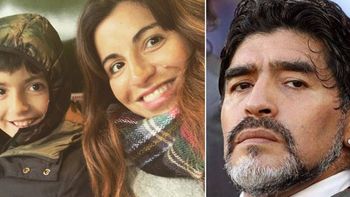 Gianinna Maradona publicó una tierna foto de Diego y su hijo Benjamín por su cumple