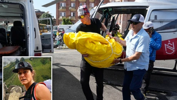 Famoso esquiador carga el cuerpo de su esposa después de una impactante tragedia