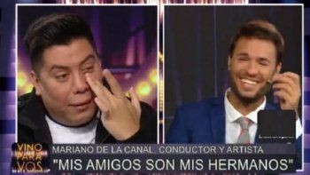 Tomás Dente se tentó con el llanto de Mariano de la Canal: Es muy raro escucharte llorar en serio
