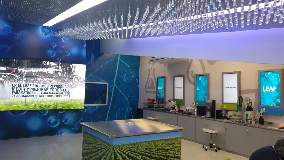 El laboratorio inaugurado por Rizobacter en Pergamino analizará el impacto de las aplicaciones.&nbsp;