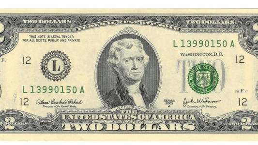 Estos billetes de 2 dólares pueden valer hasta US$ 4500