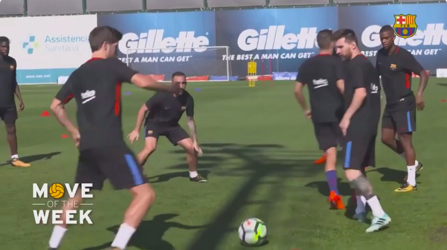 Messi lo hizo de vuelta: le pintó la cara a Jordi Alba sin tocar la pelota