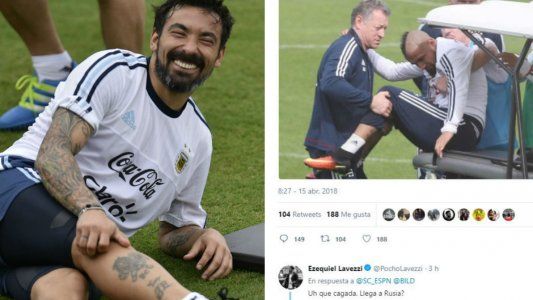 Ezequiel Lavezzi se burló de Arturo Vidal y de la Selección de Chile en Twitter y luego borró el mensaje