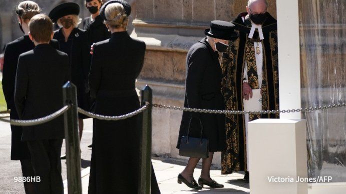 Encabezado por la reina Isabel II, se realizó el funeral del príncipe Felipe, duque de Edimburgo