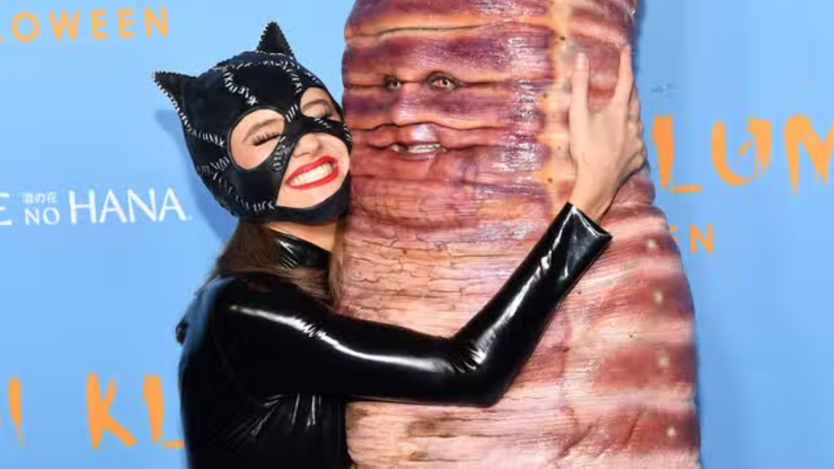 Heidi Klum junto a su hija Leni, disfrazada de Gatúbela (Foto: Getty Images).