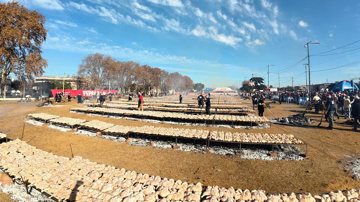 Récord Guinness en Argentina: asaron más de 8.600 kilos de pollo y sorprendieron al mundo (Foto: archivo)