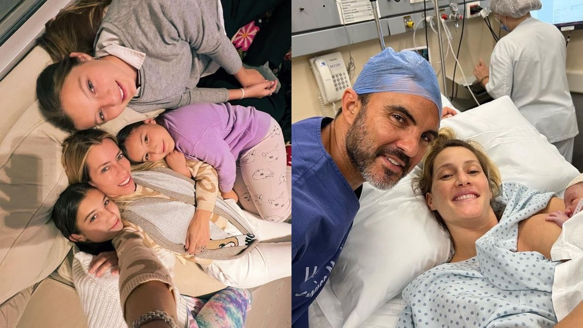 Nicole Neumann junto a sus hijas mientras Fabián Cubero y Mica Viciconte se conviertieron en padres de Luca.&nbsp;