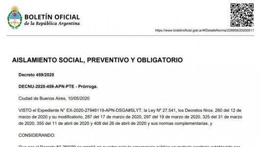 Oficializan la extensión de la cuarentena: qué dice el nuevo decreto y qué nuevas actividades quedan exceptuadas