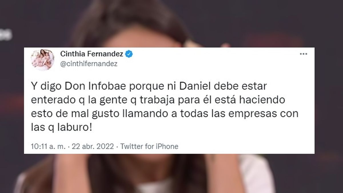 El descargo de Cinthia Fern&aacute;ndez v&iacute;a Twitter.&nbsp;