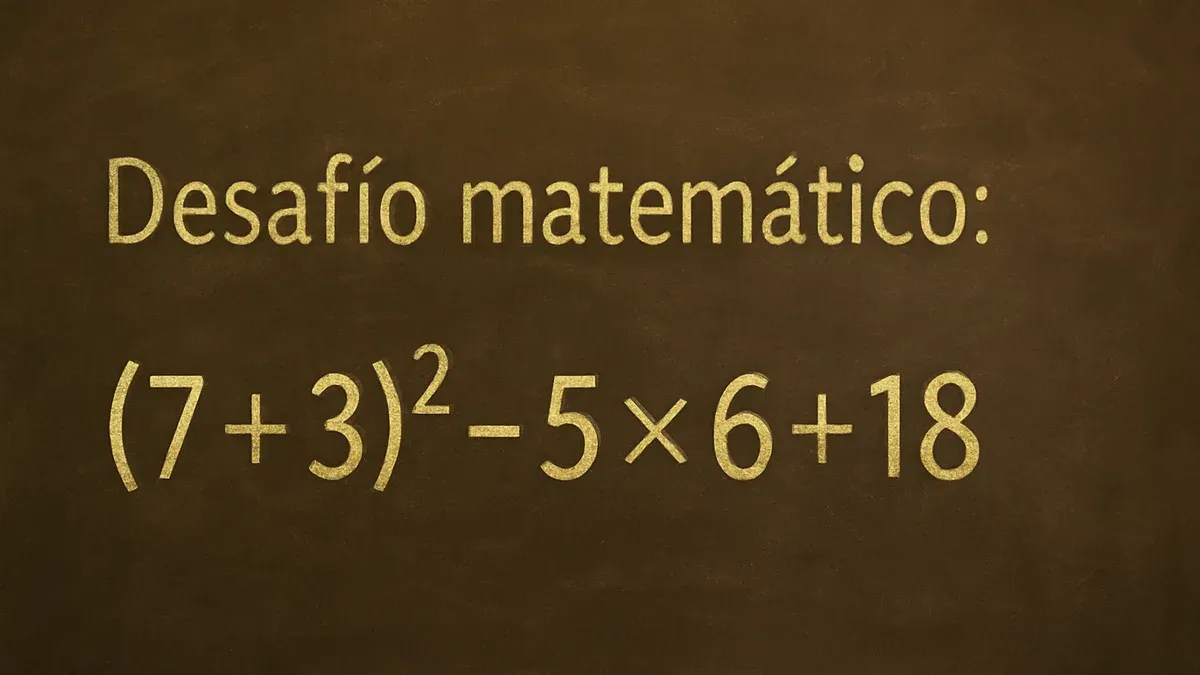 La regla esencial para resolver este desafío matemático es conocido como PEMDAS (por sus siglas en inglés) o jerarquía de operaciones.