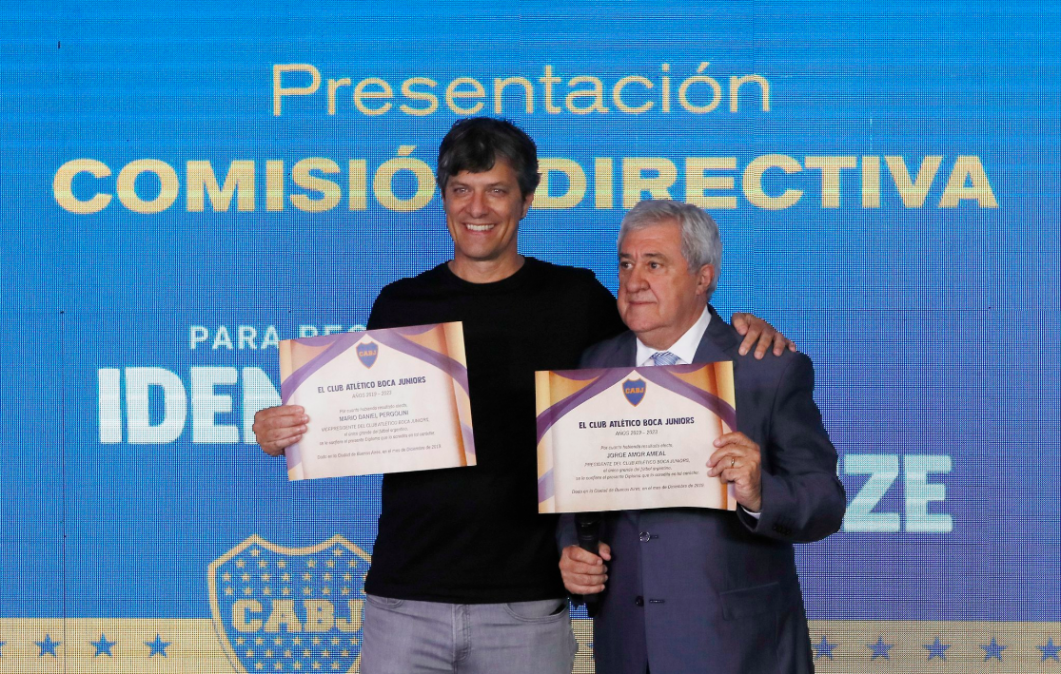 Ameal asumió como presidente de Boca: Prometemos mucho trabajo y compromiso