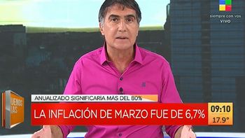 Antonio Laje muy crítico tras la alta inflación registrada en el mes de marzo