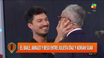 Guido Záffora sorprendió a Jorge Rial y le dio un beso en la boca