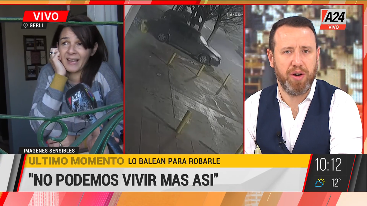 Gerli: motochorros persiguen y balean a joven para robarle. (Captura de Tv)