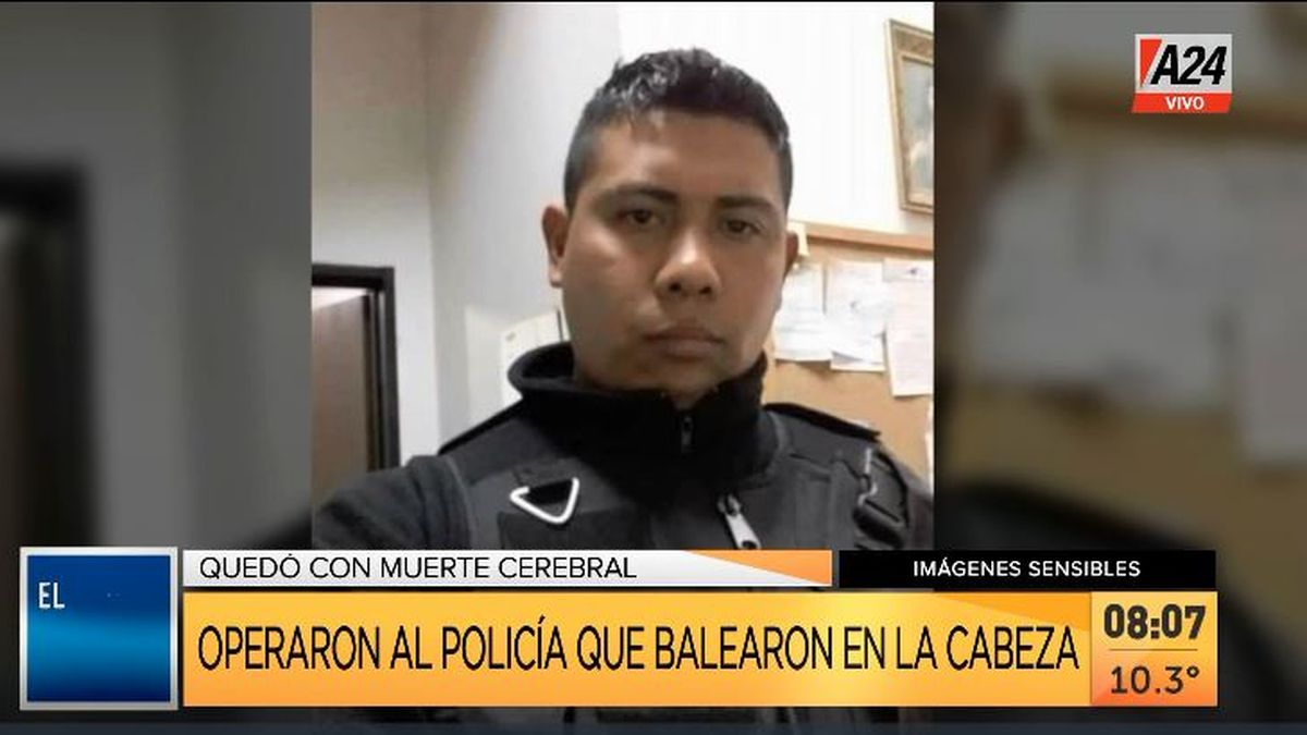 Desgarradores audios de auxilio por el policía baleado en Fuerte Apache. (Captura de Tv)