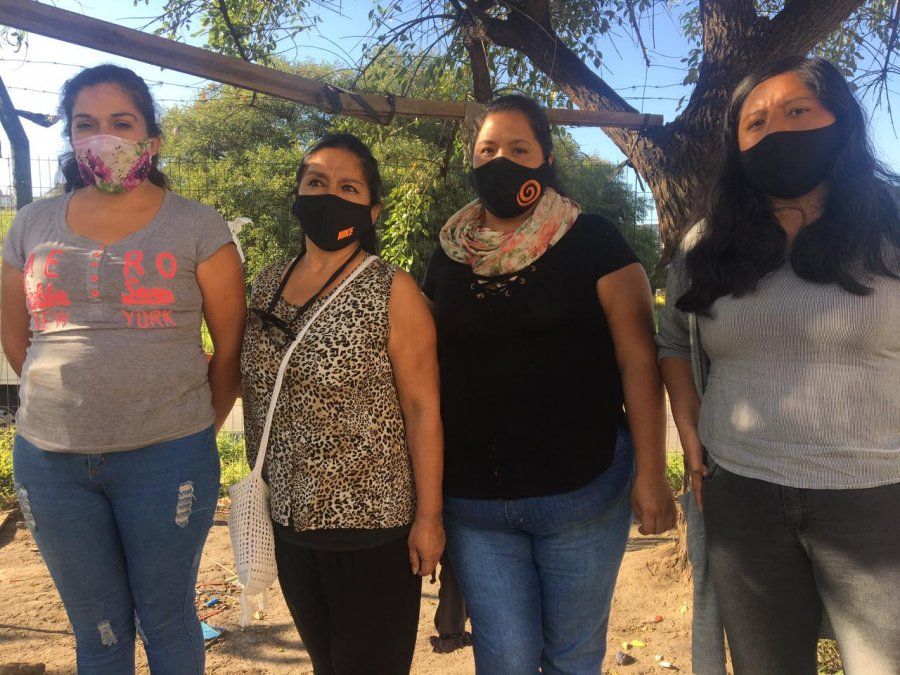 Las mujeres que formarn parte del corte en la Autopista Dellepiane