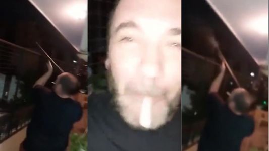 Detuvieron al hombre que se viralizó por disparar con una escopeta desde un balcón en Año Nuevo