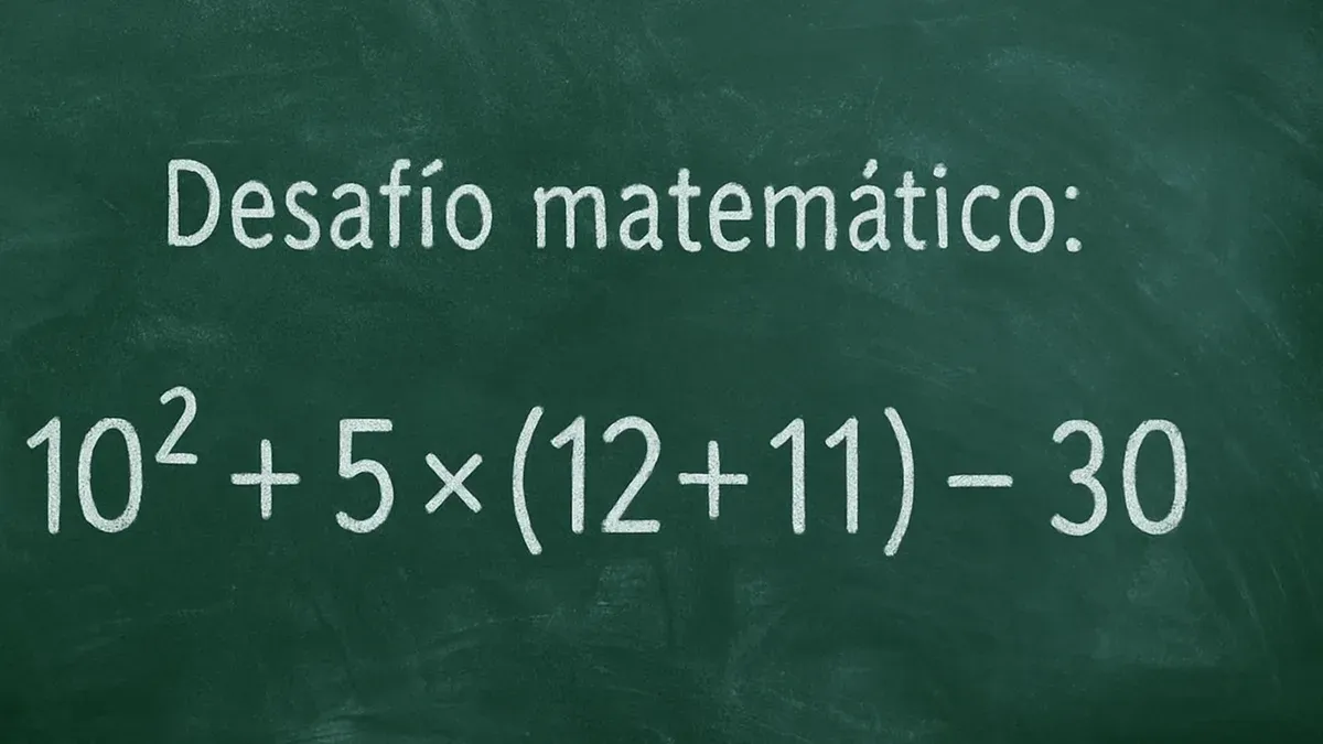 Resolver este Desafío Matemático requiere resolver primero las prioridades de la cuenta si querés llegar al número final sin errores.