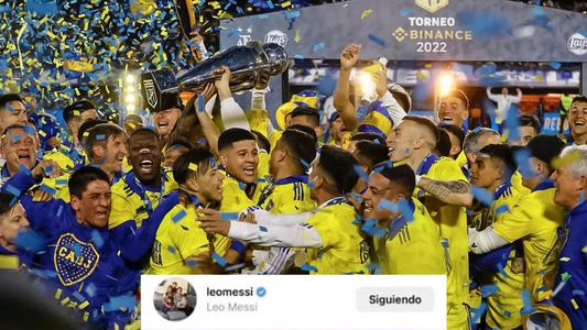 Boca campeón: El like de Lionel Messi que desató la locura de los hinchas