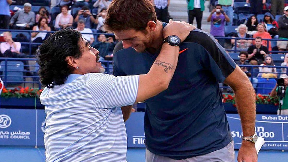 Juan Martín Del Potro reveló el increíble pedido que le hizo Maradona tras ganar la Copa Davis 2016
