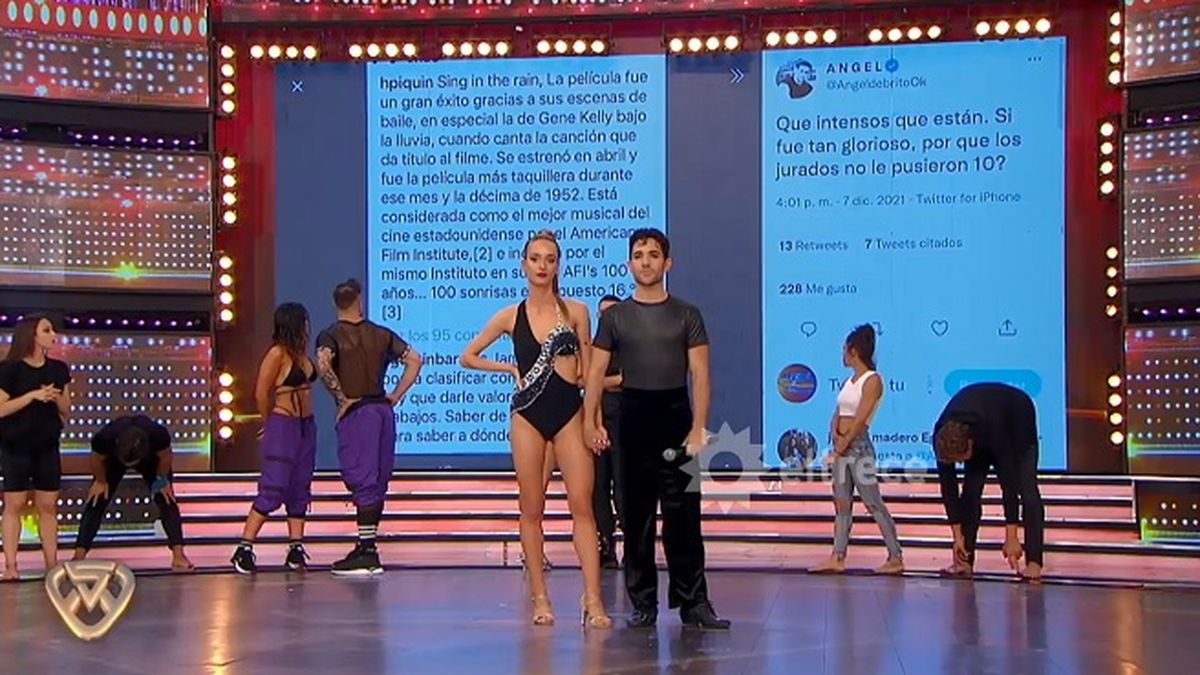 Agustín Barajas y su pareja de baile, Loli Ruiz. 