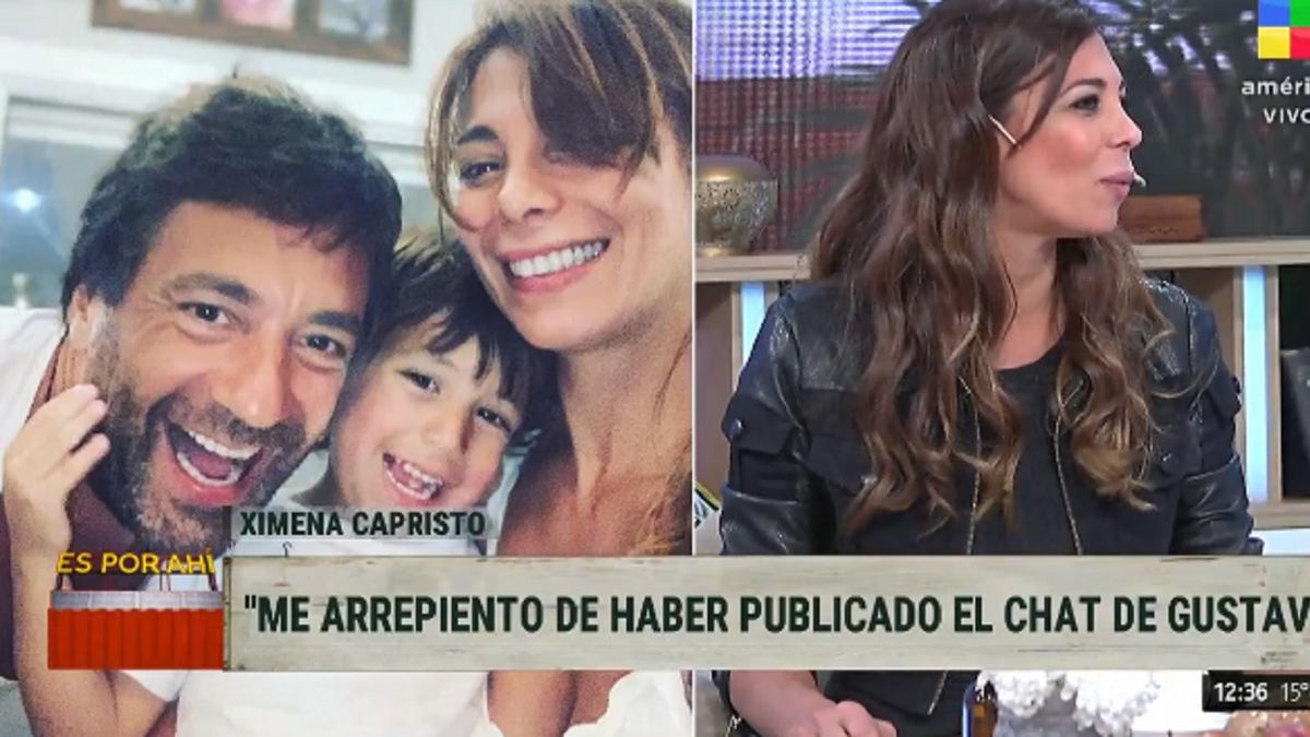 Ximena Capristo habló de aquel chat de Gustavo Conti con otra mujer